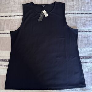 Talbots Dress Dressy Stretch Tank NWT Black XL